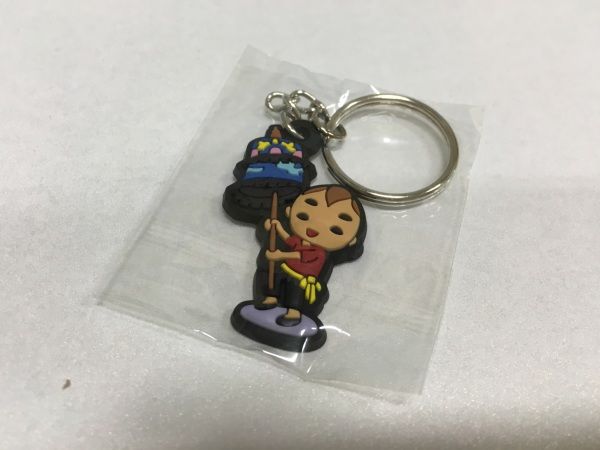 涼傘三兄弟鑰匙圈(藍)