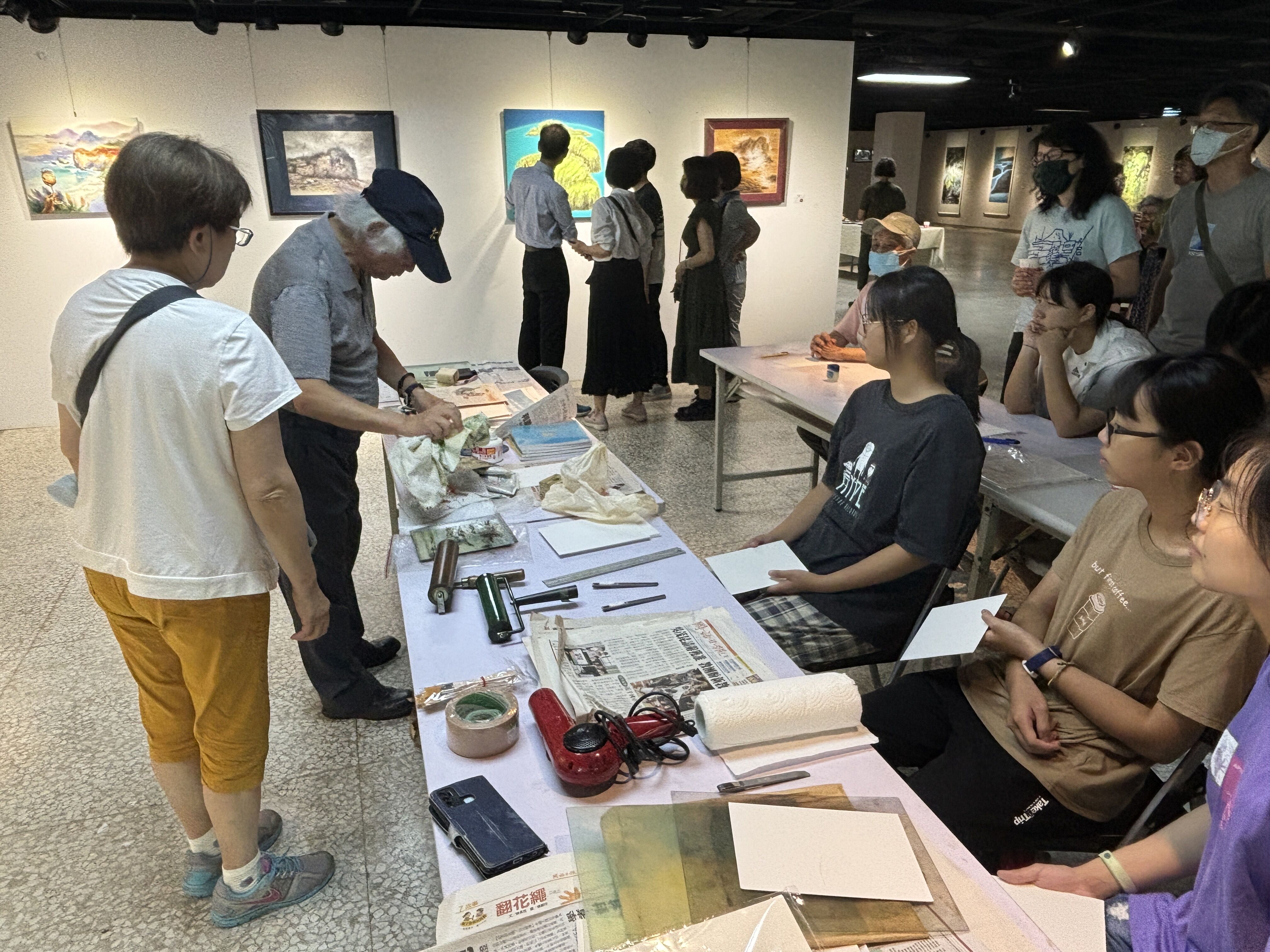 台灣海洋畫會-乘風破浪一漁翁展覽花絮