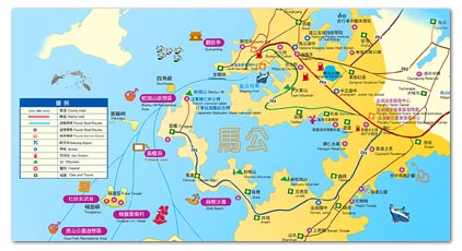 Transportation and tourist guide map